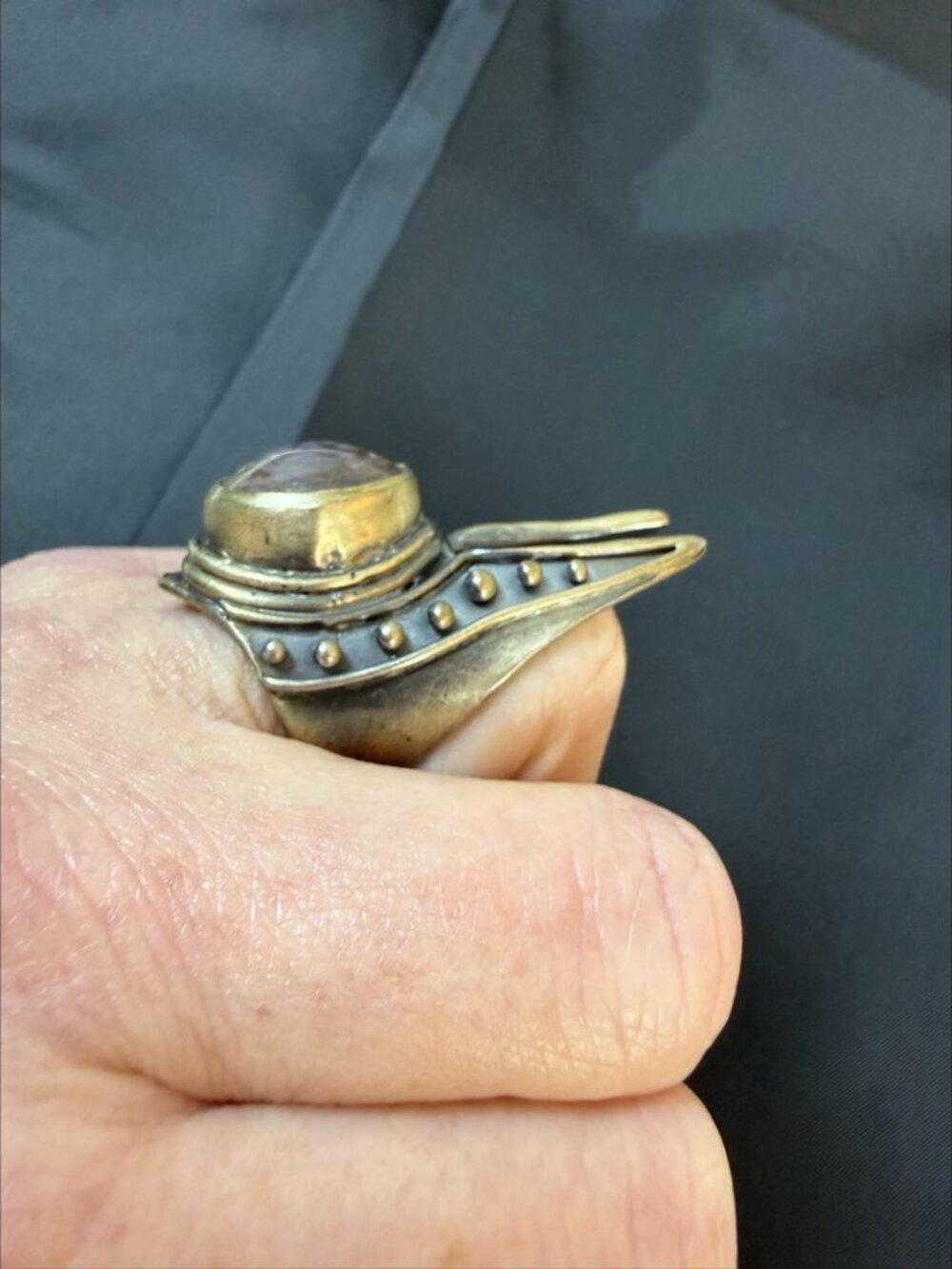 Acid Queen OOAK WarMaster Ring Ruby Sterling Silver Size 5.75 - Picture 10 of 15